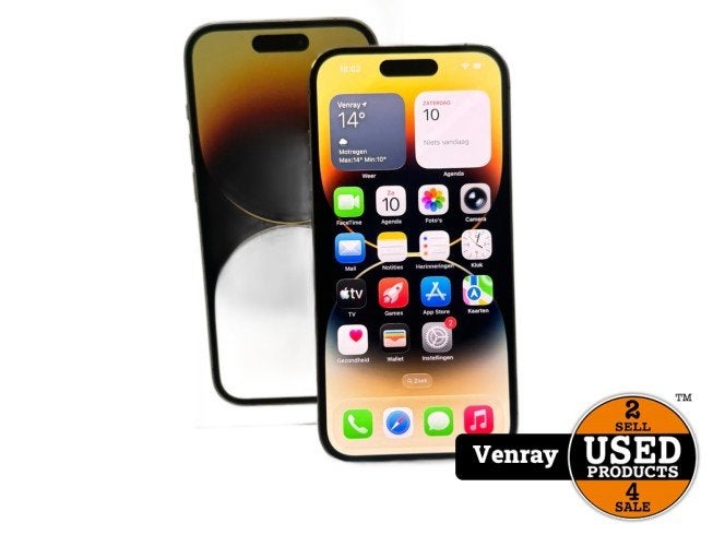 Iphone 14 Pro 128GB Gold Batterij 86% Krasvrij | A-Grade, Apple, Zo goed als nieuw, Support@apple.com, One Apple Park Way
Cupertino, CA 95014
United States