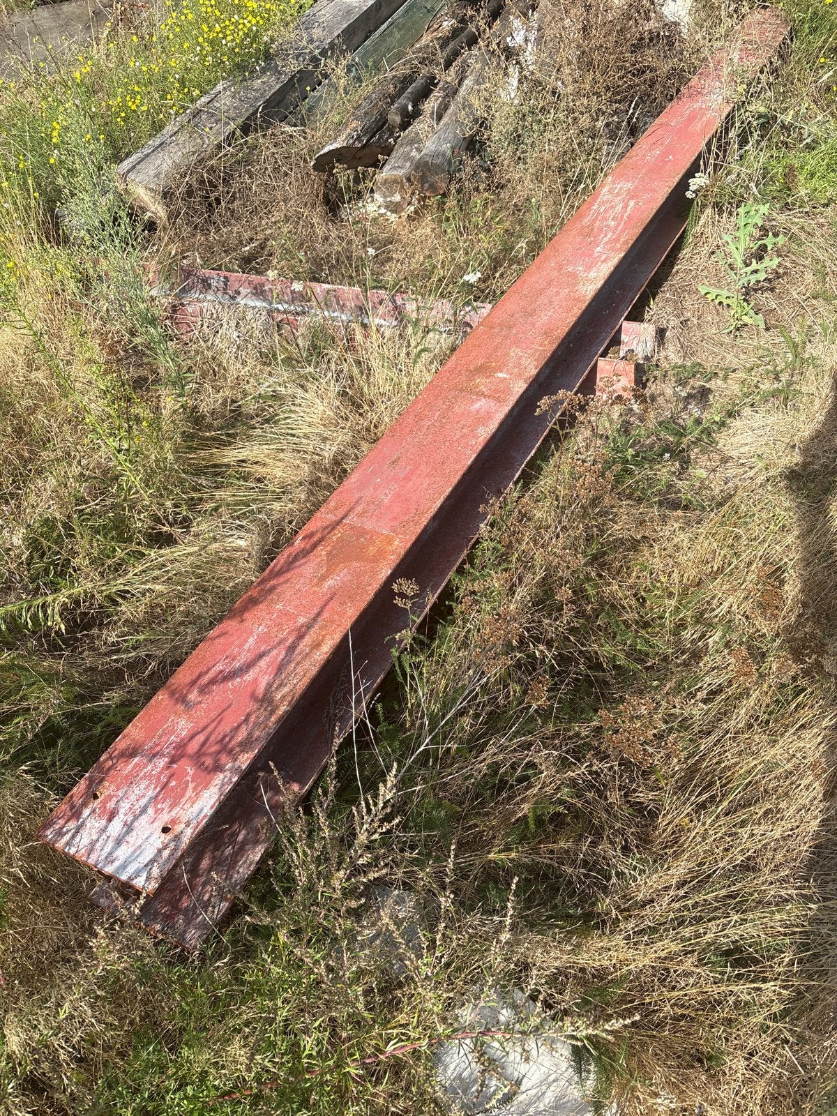 Gebruikte ijzeren Hea 240 7.5m en 2m., Doe-het-zelf en Verbouw, Metalen, Ophalen, Gebruikt, IJzer
