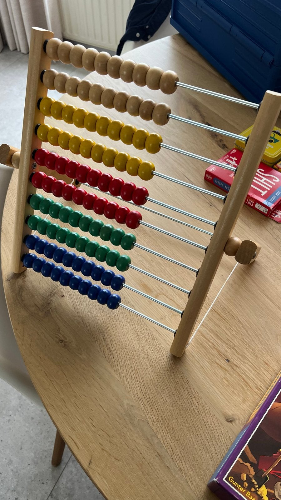 Houten Telraam - Educatief Speelgoed voor Kinderen, Ophalen, Zo goed als nieuw, Rekenen