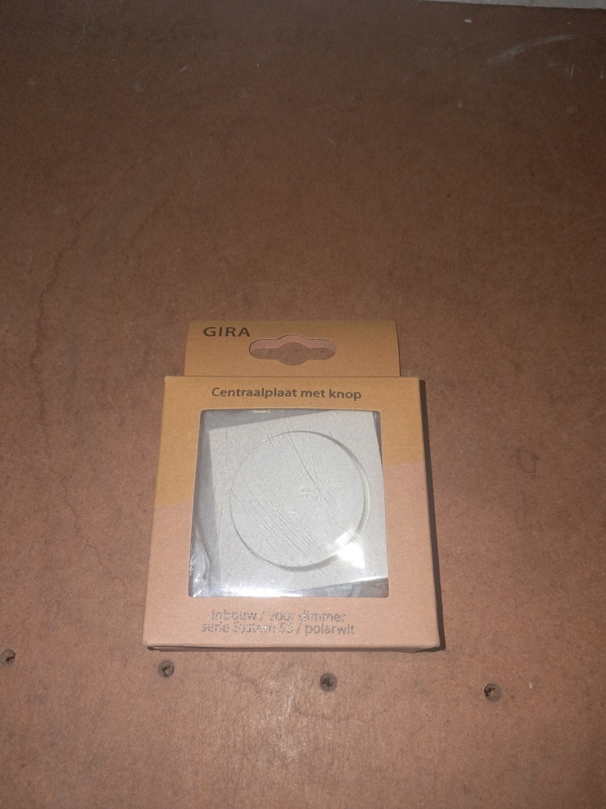 Gira Centraalplaat met Knop voor Dimmer System 55 Polarwit, Ophalen of Verzenden