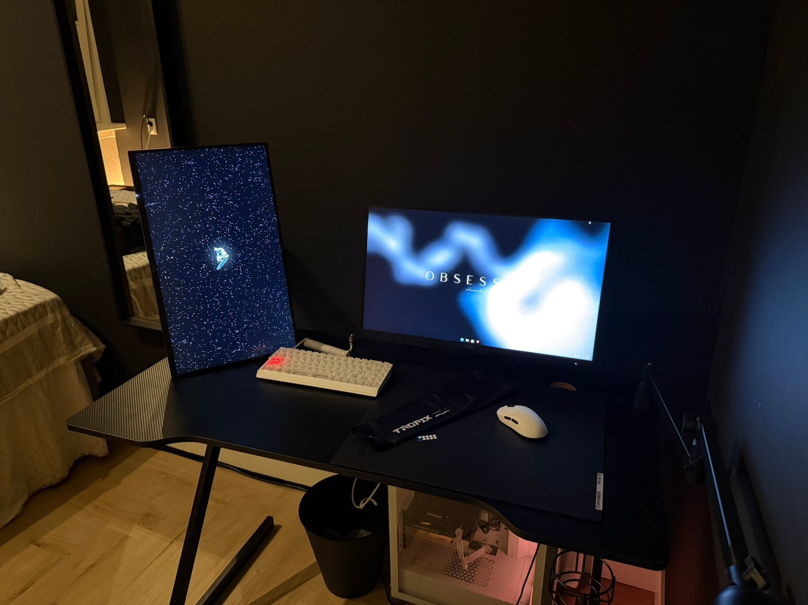 Tommyboi glass mousepad, Computers en Software, Ophalen of Verzenden, Gaming muismat, Zo goed als nieuw