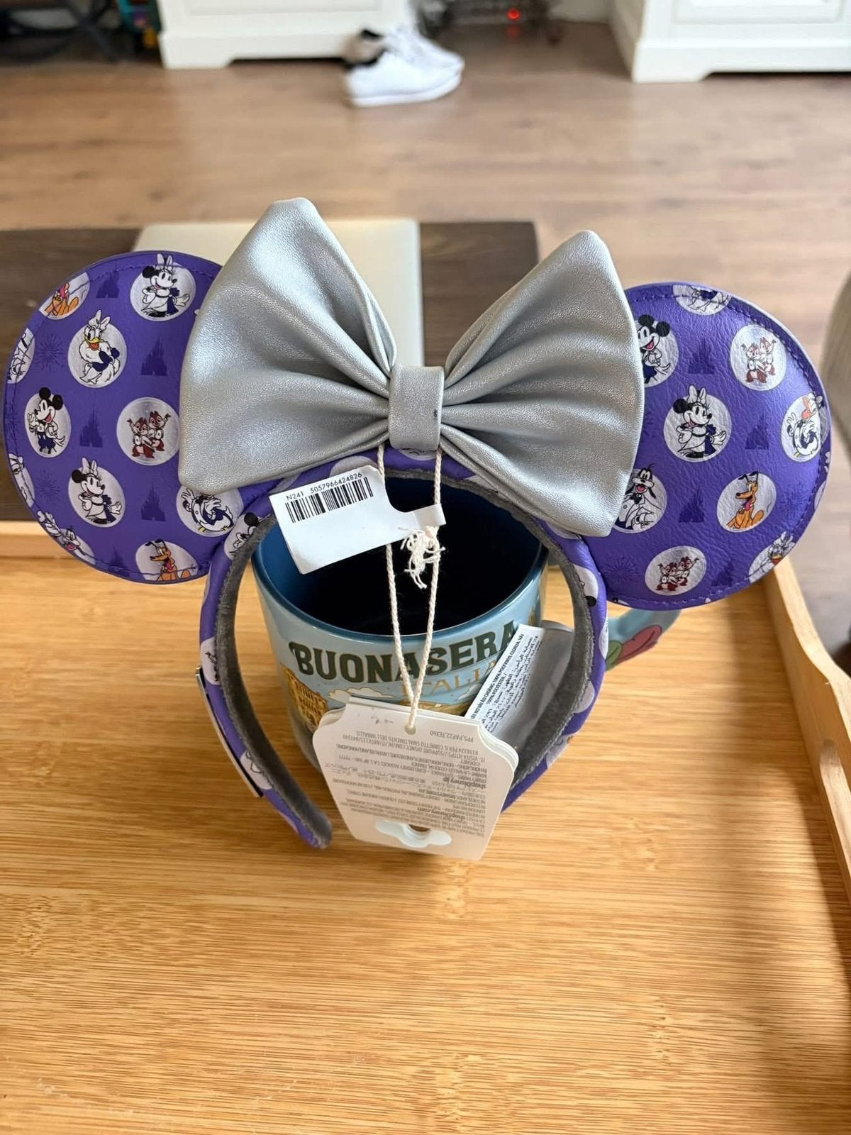 Disney 100 years of wonder minnie mouse oortjes / ears, Ophalen of Verzenden, Mickey Mouse, Zo goed als nieuw, Beeldje of Figuurtje