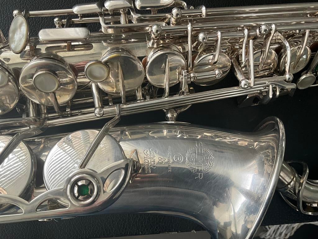 Selmer Paris SA80 alt saxofoon - gereviseerd, Ophalen, Zo goed als nieuw, Alt, Met koffer