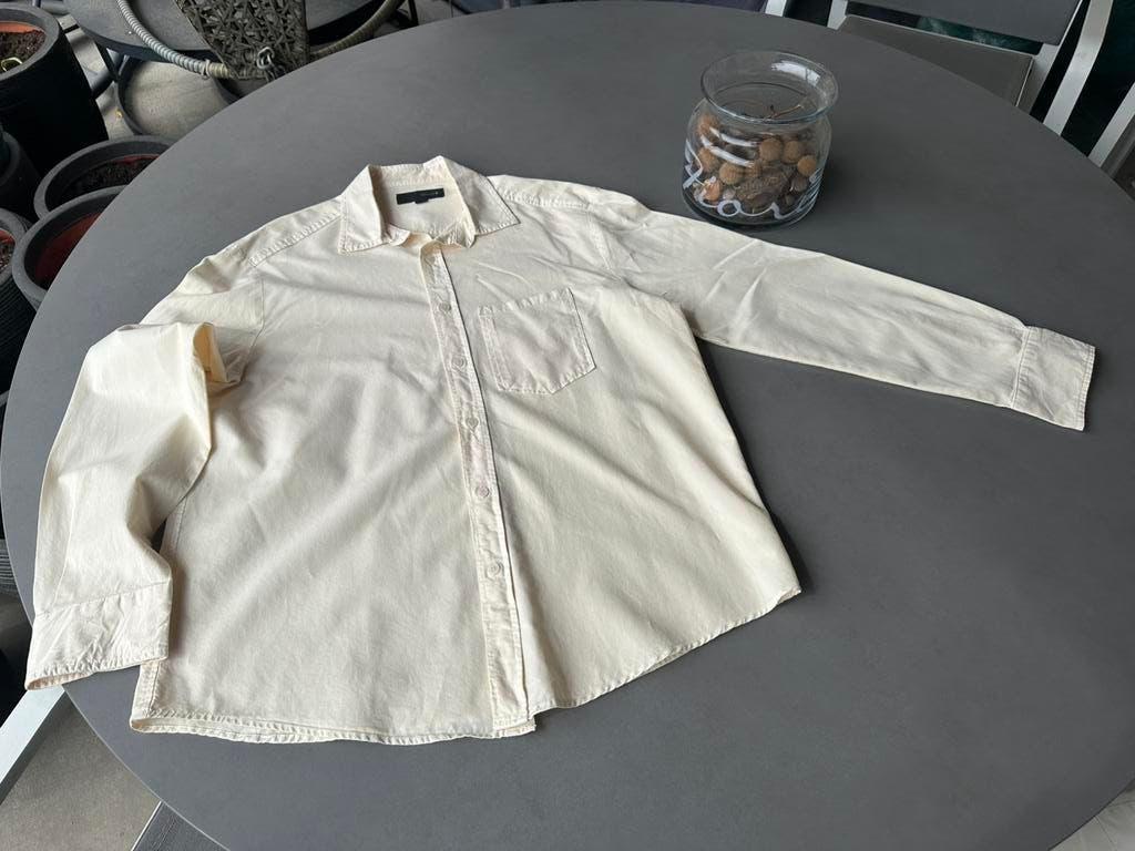 Nieuwe ecru Zara blouse met borstzakje, maat XL, Kleding | Dames, Verzenden, Maat 46/48 (XL) of groter, Nieuw, Zara