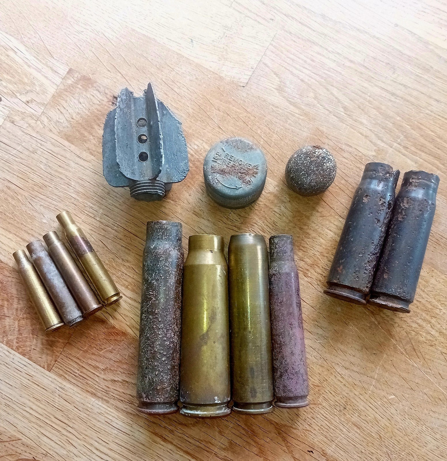 Lot WO2 Hulzen (Kleine Kalibers & Grof Geschut), Ophalen of Verzenden, Hulzen of Bodemvondsten