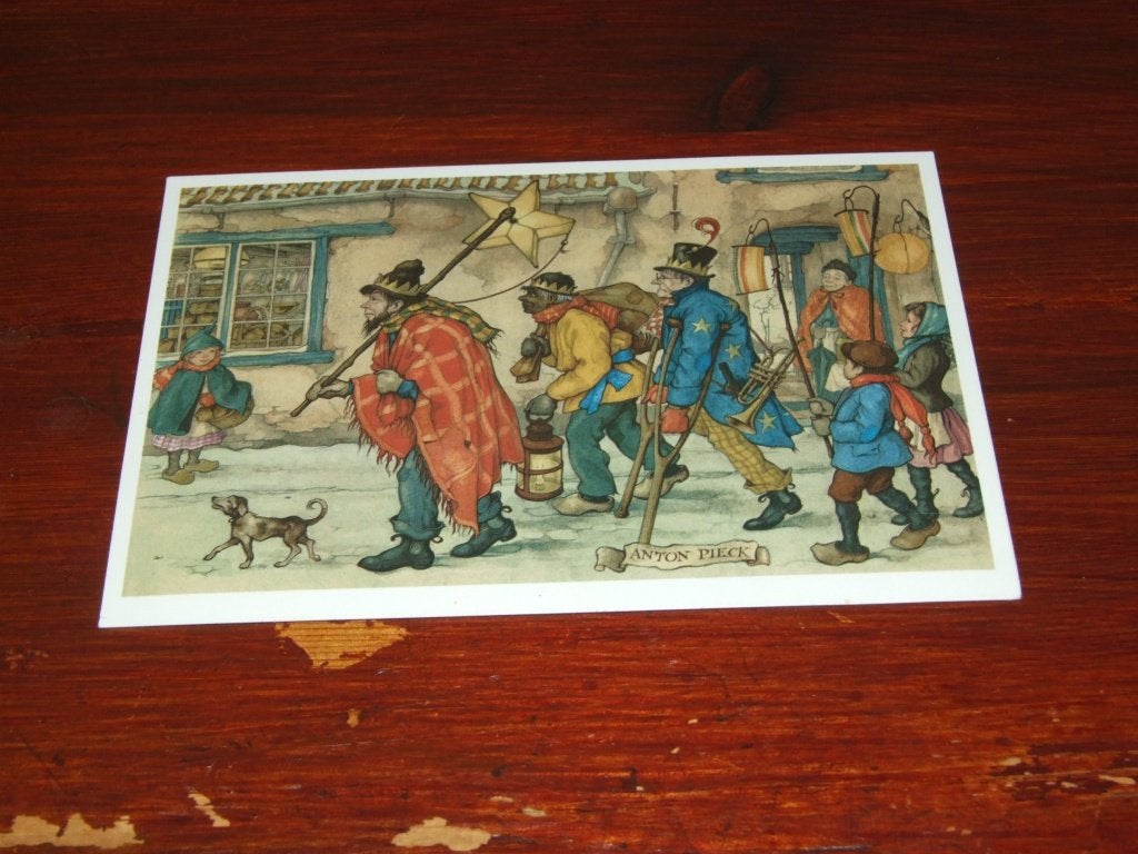 127- Anton Pieck Kaart - Driekoningen Optocht, 1960 tot 1980, Gebruikt, Verzenden, Prent