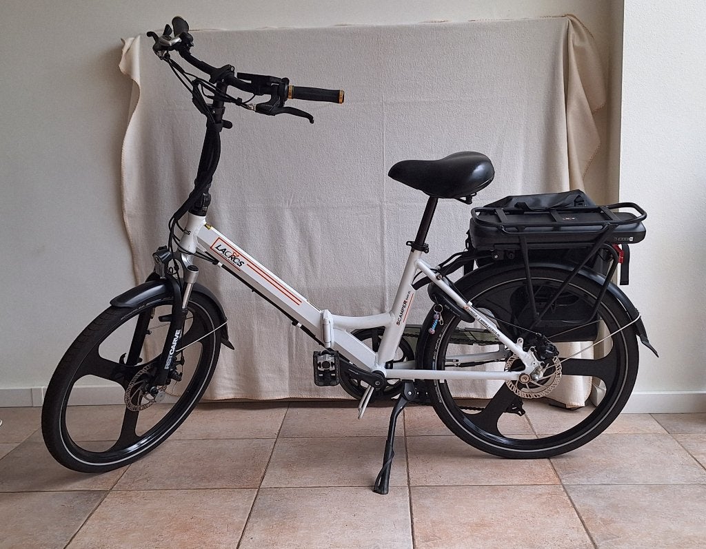 Lacros Elec vouwfietsen Scamper S400XL en Trotter T400XL, Fietsen en Brommers, Zo goed als nieuw, Minder dan 47 cm, 50 km per accu of meer