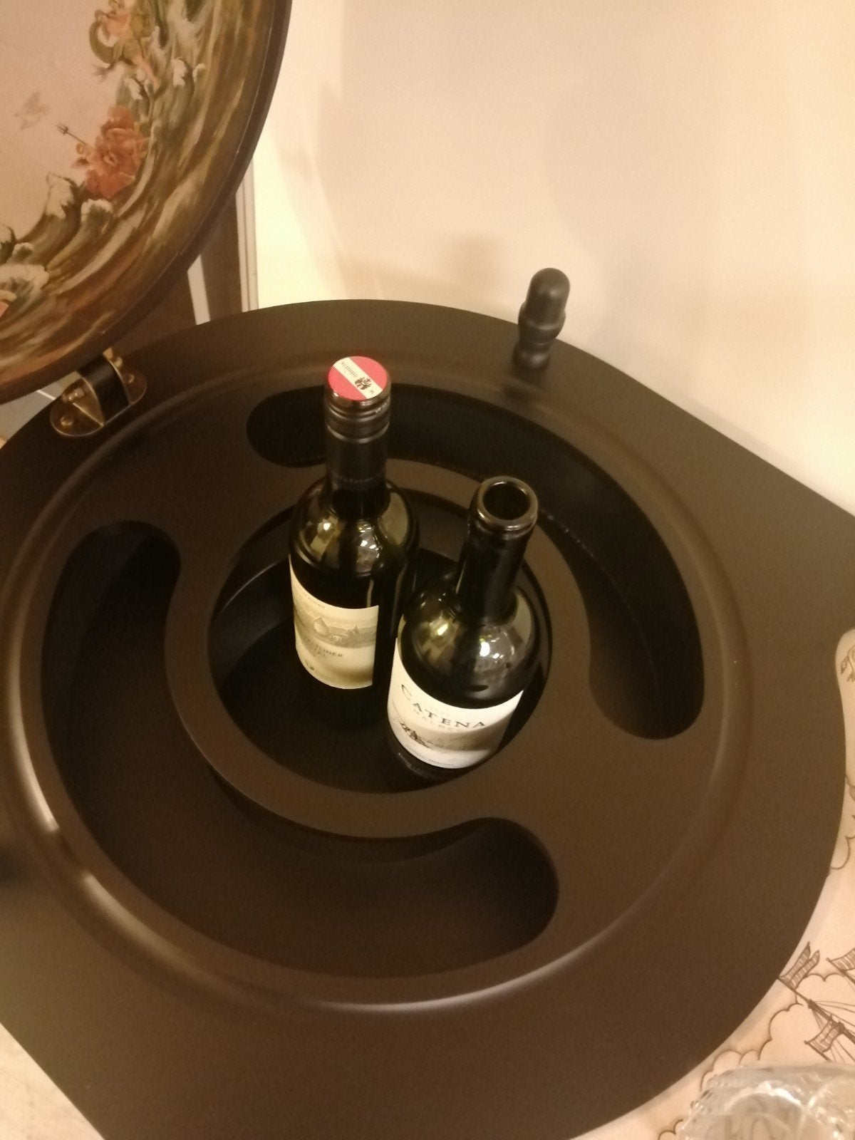 XXL Barglobe Wijnbar whiskey bar wereldbol bar met tafel, Ophalen