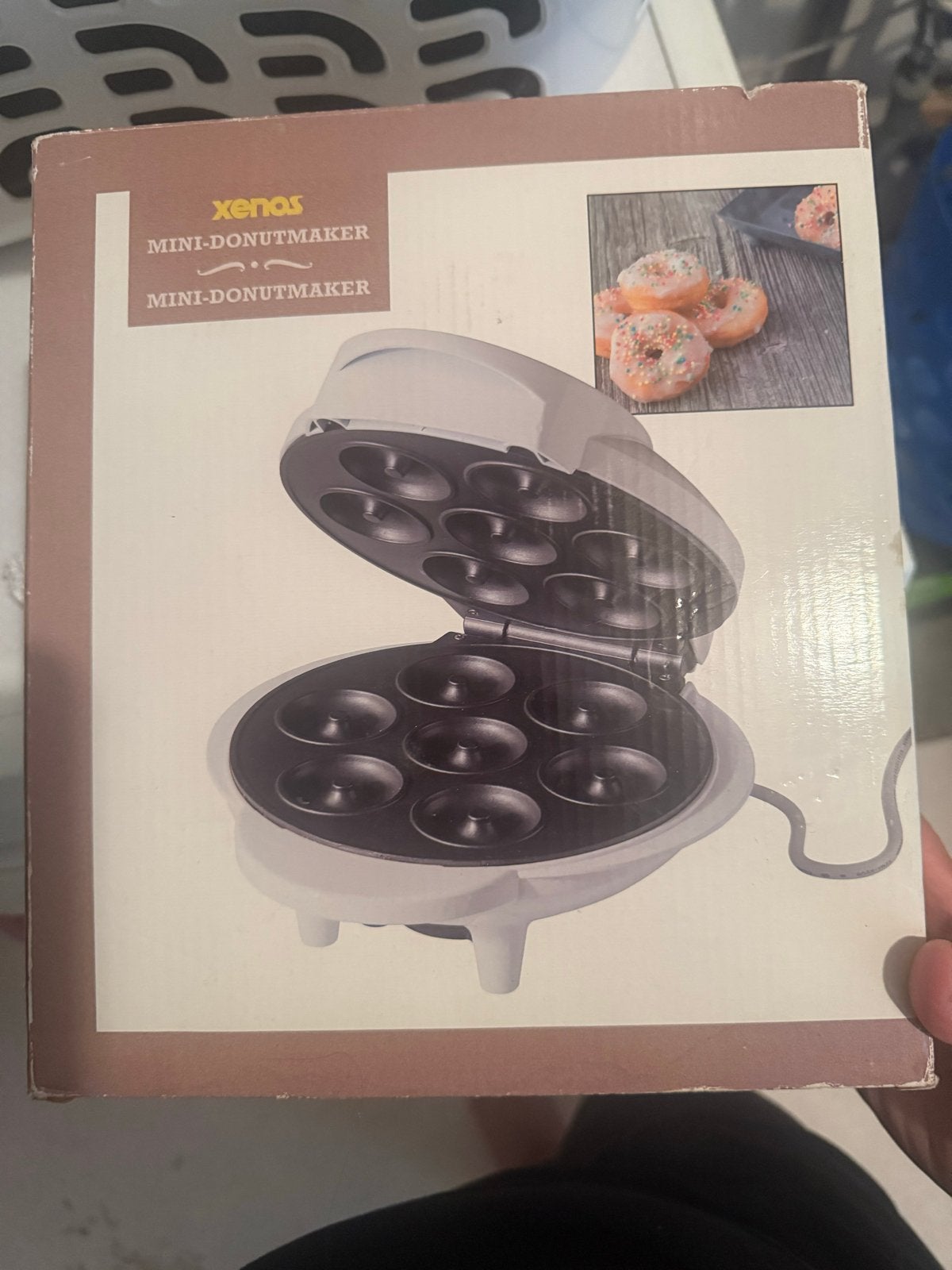 Xenas Mini-Donutmaker - Maak thuis heerlijke donuts!, Ophalen of Verzenden, Gebruikt