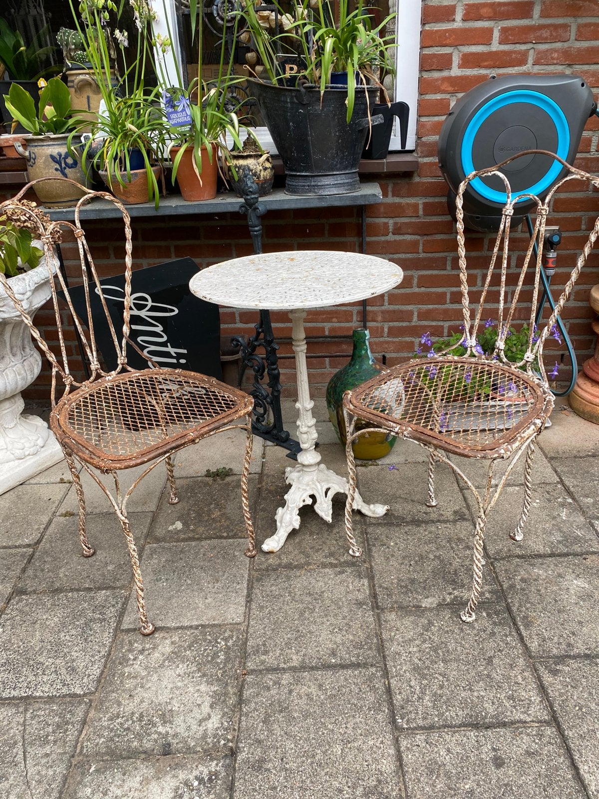 Antiek Frankrijk Bistro set, Ophalen of Verzenden