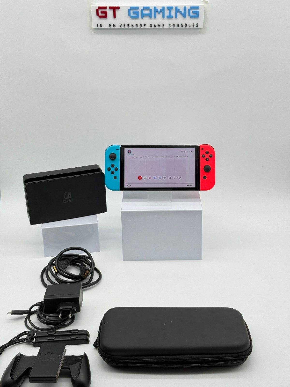 OLED NINTENDO SWITCH 2025 160GB + GARANTIE + TASJE, Met 2 controllers, Ophalen of Verzenden, Zo goed als nieuw, "