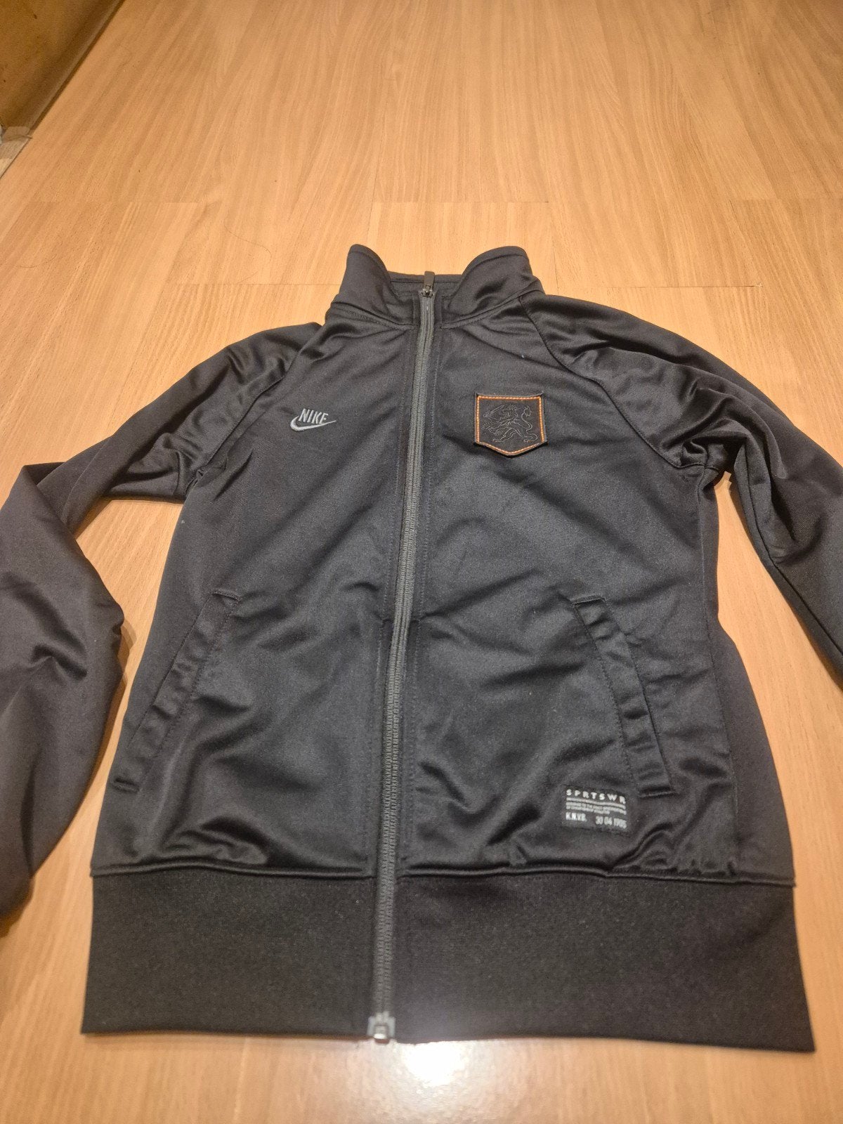 Nike KNVB Trainingsjack Zwart - Maat S, Ophalen of Verzenden, Zo goed als nieuw, Zwart, Boven de knie