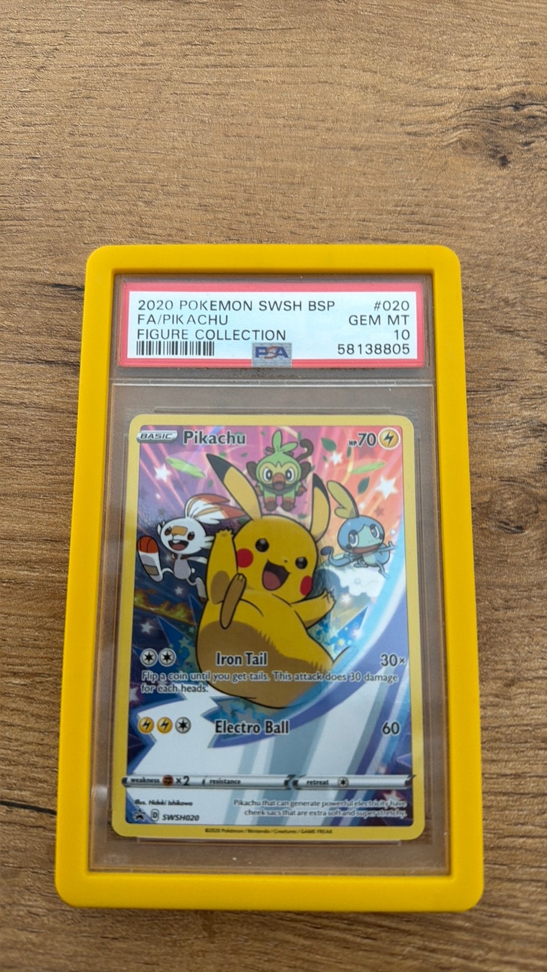Pikachu black star promo psa 10 swsh020, Ophalen of Verzenden, Nieuw, Losse kaart, Foil