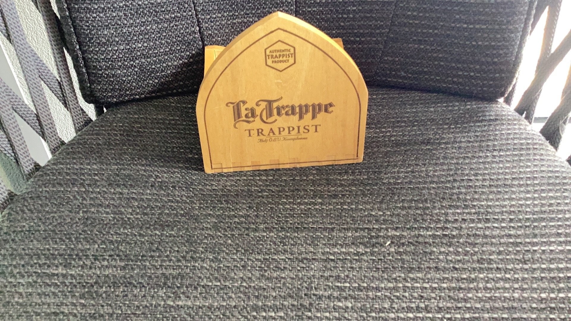 La trappe menukaart houder, Ophalen of Verzenden, Zo goed als nieuw, Overige typen, La Trappe