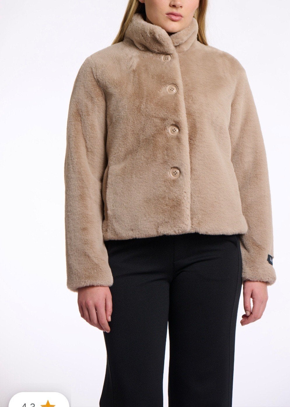 jas model Vie van Rino en Pelle kleur Oat maat 38 in nieuwst, Kleding | Dames, Jassen | Winter, Zo goed als nieuw, Maat 38/40 (M)