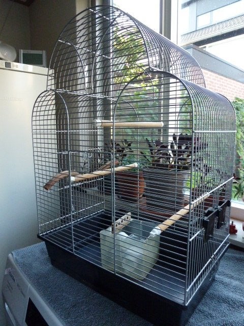 vogelkooi voor kleinere vogels, Dieren en Toebehoren, Ophalen, Gebruikt, Metaal, Vogelkooi