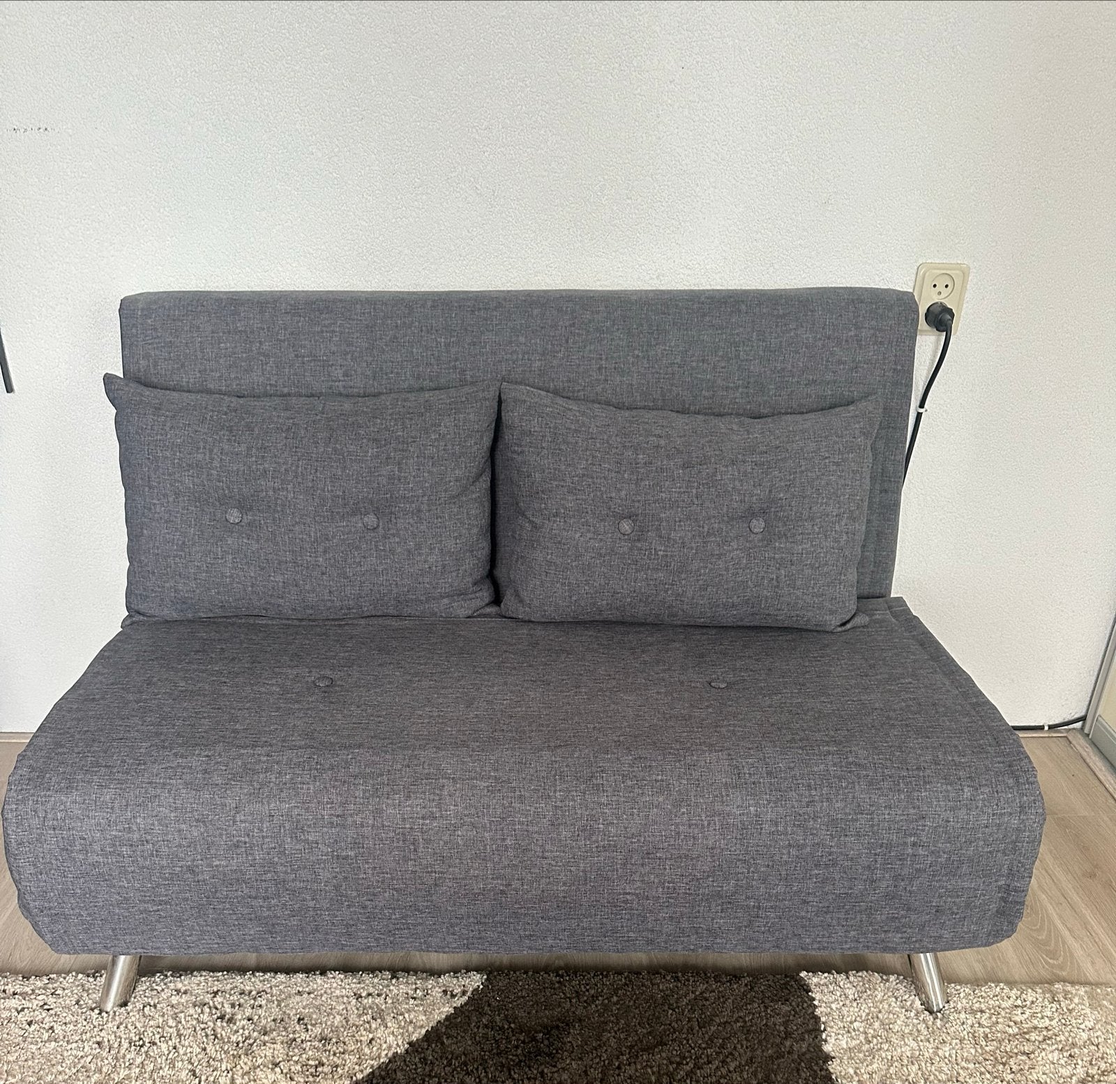 Slaapbank 120 cm breed - Comfortabel als bankje, Ophalen, Gebruikt, Tweepersoons, Minder dan 150 cm