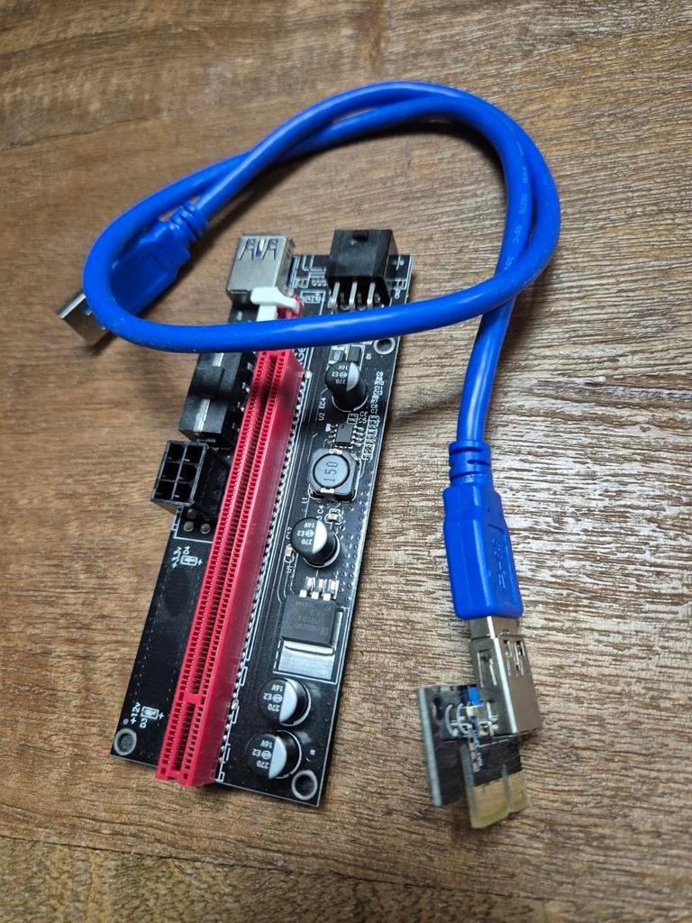 PCI-E Riser Card, Computers en Software, Videokaarten, Ophalen, Zo goed als nieuw, GDDR6, PCI-Express 1