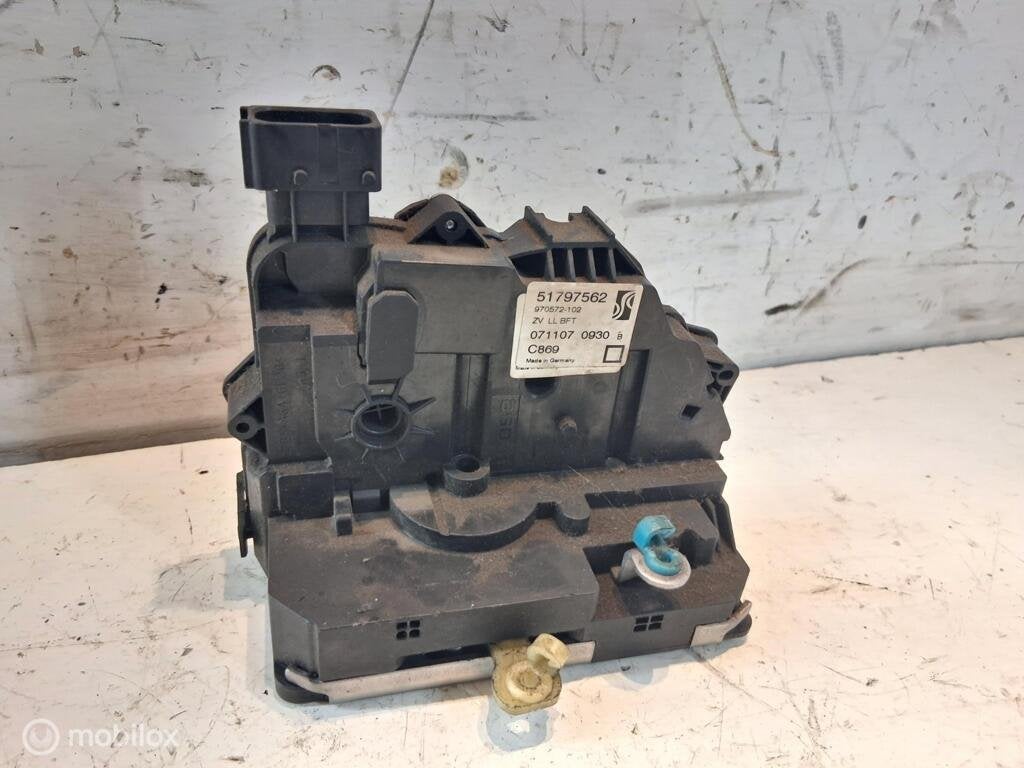 Deurslot mechaniek Rv Fiat Punto III ('06-'09) 51797562, Gebruikt, Fiat, Ophalen of Verzenden, Fiat