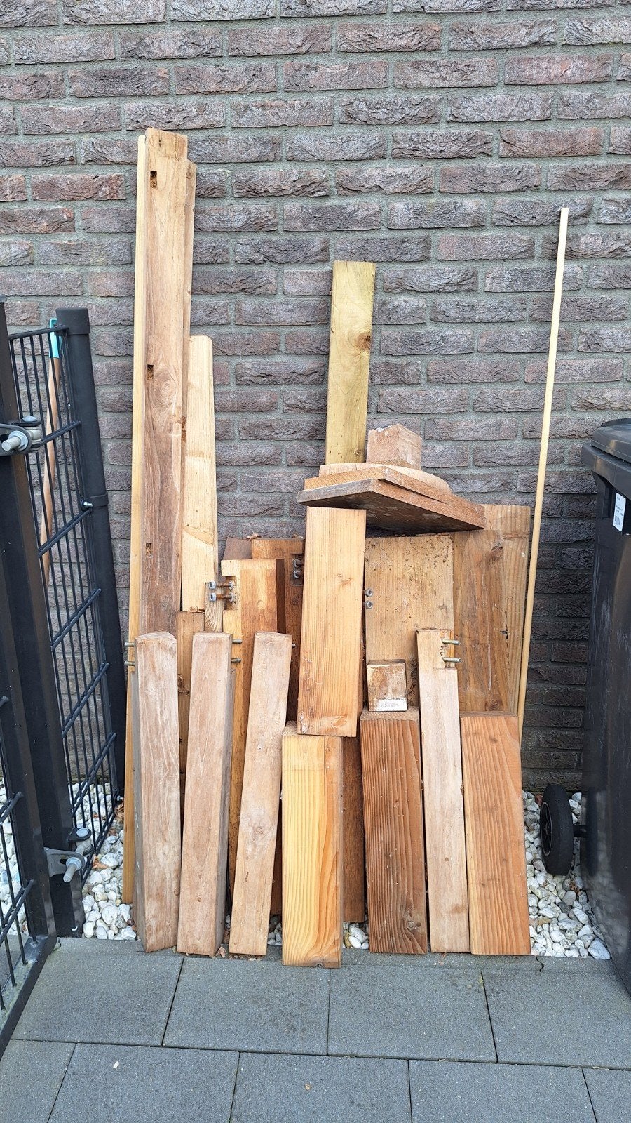 Sloophout en brandhout, o.a. eiken, Ophalen