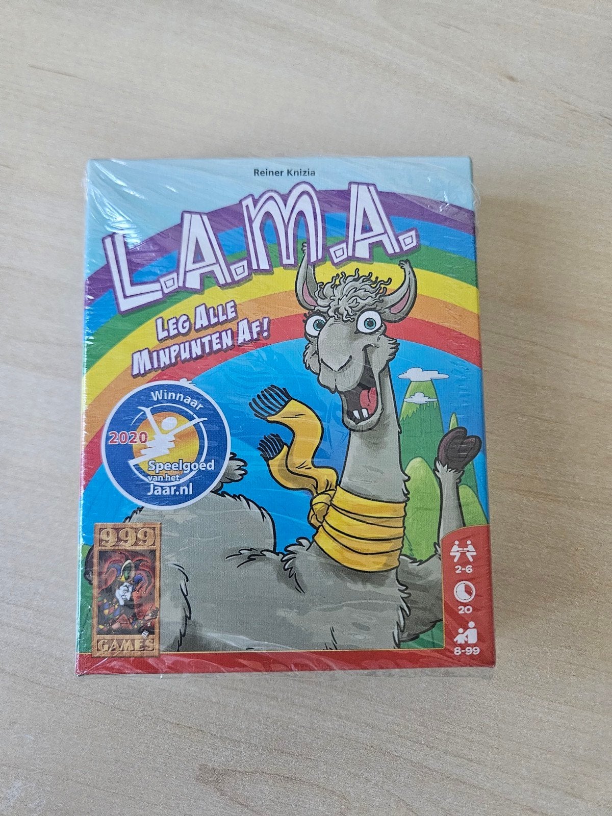 L.A.M.A. Leg Alle Minpunten Af! - Nieuw in plastic, Hobby en Vrije tijd, Drie of vier spelers, Ophalen of Verzenden, Nieuw, 999 Games