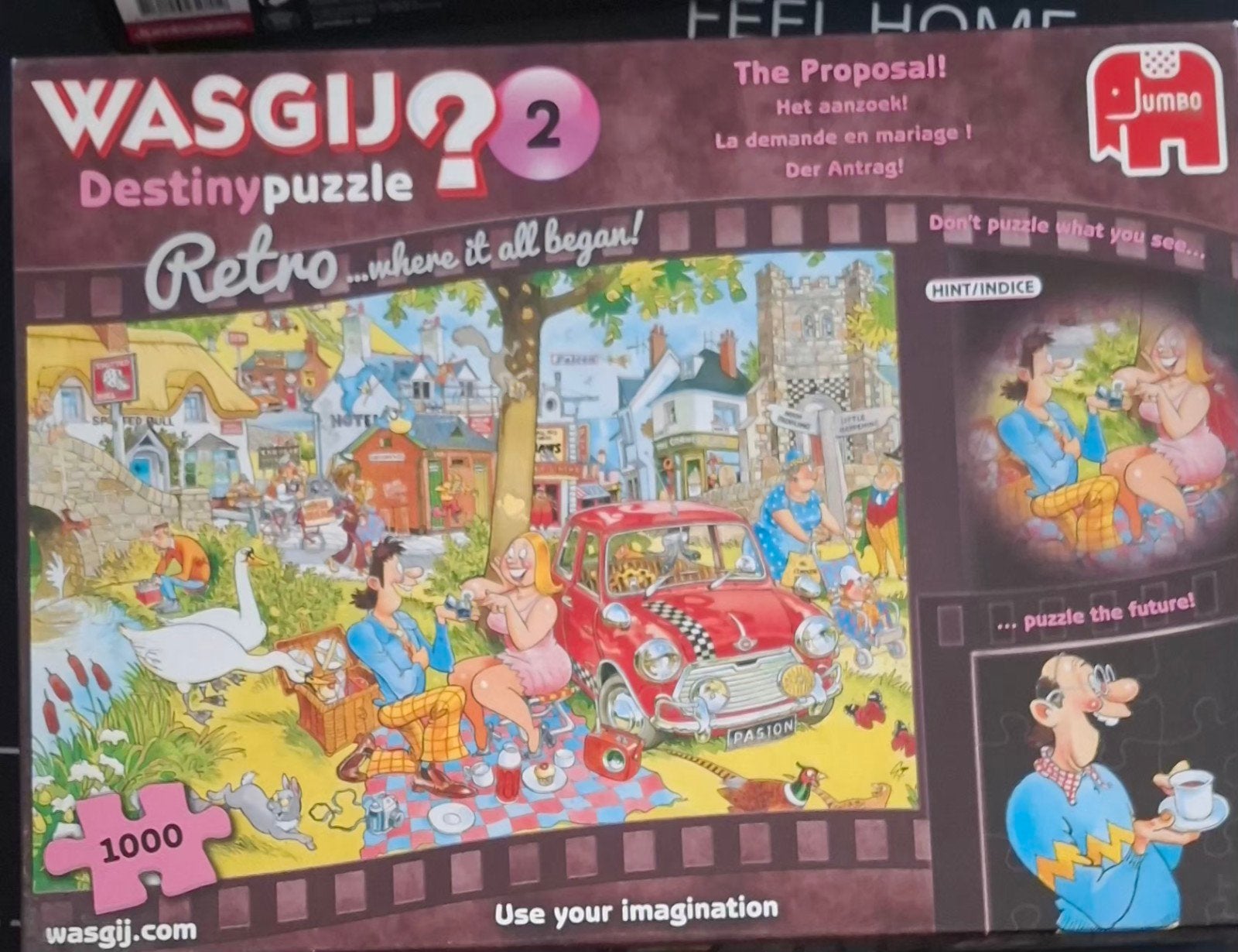 2 puzzels 1000st van wasgij, Ophalen of Verzenden, 500 t/m 1500 stukjes, Zo goed als nieuw