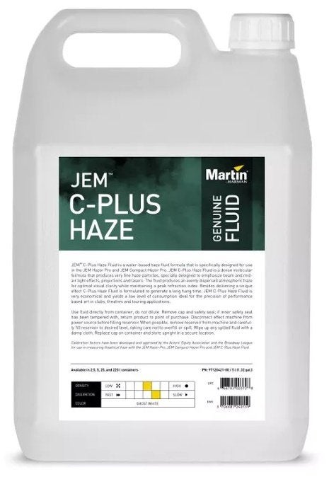 Nieuwe Martin Jem C-Plus Haze Fluid 5L, Ophalen of Verzenden, Nieuw, Licht, Geluidgestuurd