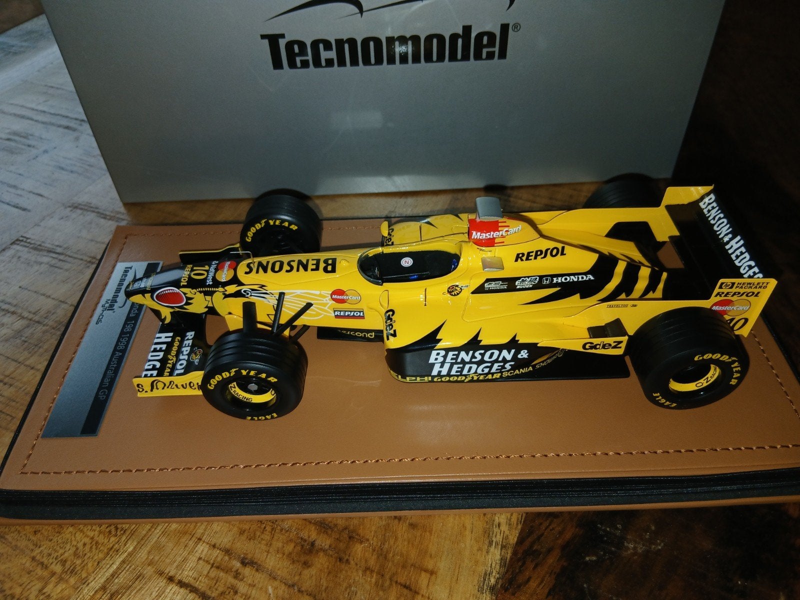 Tecnomodel Jordan Honda 198 1998 Australian GP 1:18 - 38/45, Ophalen of Verzenden, Zo goed als nieuw
