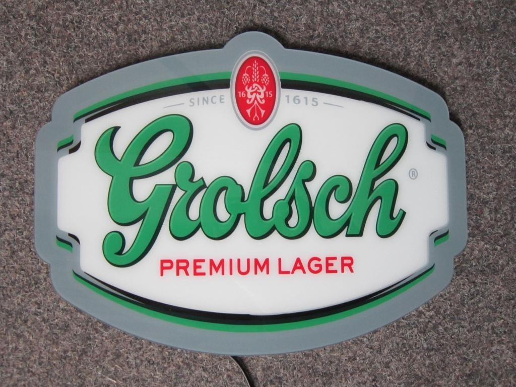 GROLSCH BIER LED LICHTRECLAME, Verzamelen, Biermerken, Ophalen, Nieuw, Overige typen, Grolsch