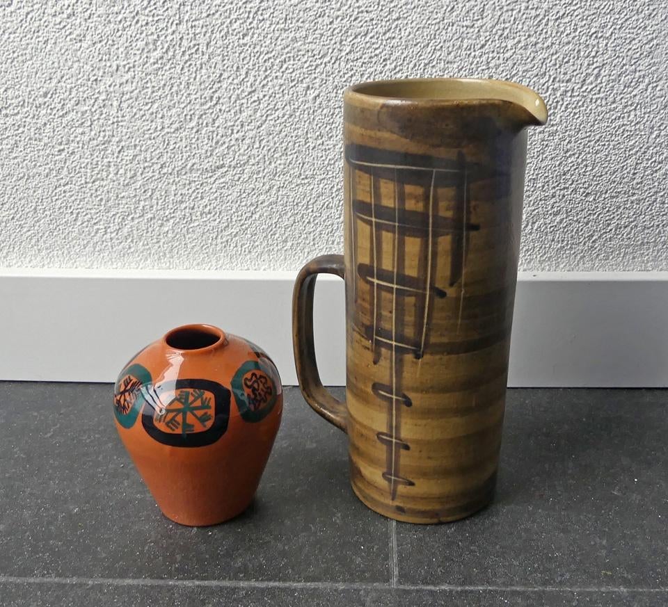 Ambacht Volendam vaas vintage vaasje en kan schenkkan, Huis en Inrichting, Gebruikt, Overige kleuren, Aardewerk of Porselein, Ophalen of Verzenden