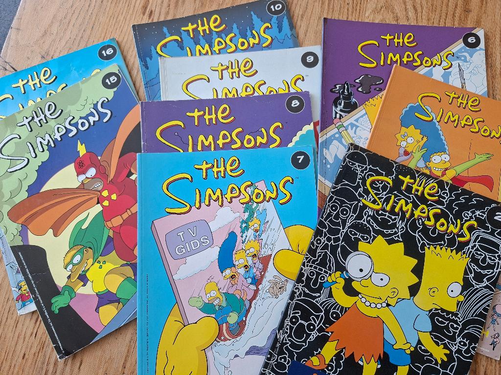 Simpsons 9x Matt Groening ook los te koop nr 2 3 6/10, 15/16, Gelezen, Matt Groening, Ophalen of Verzenden, Meerdere stripboeken