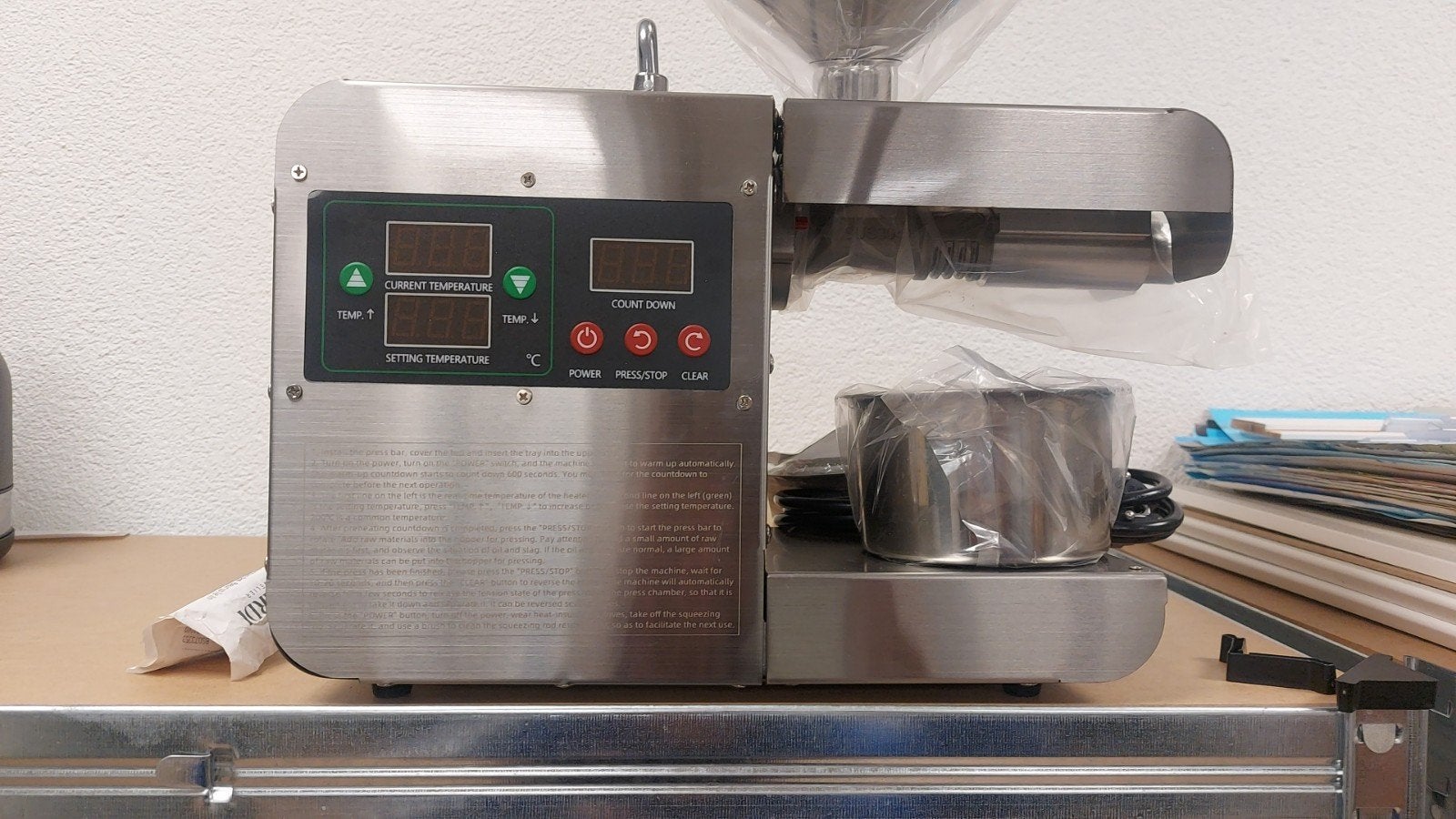Roestvrijstalen Oliepers Machine - Nieuwstaat, Ophalen of Verzenden, Nieuw