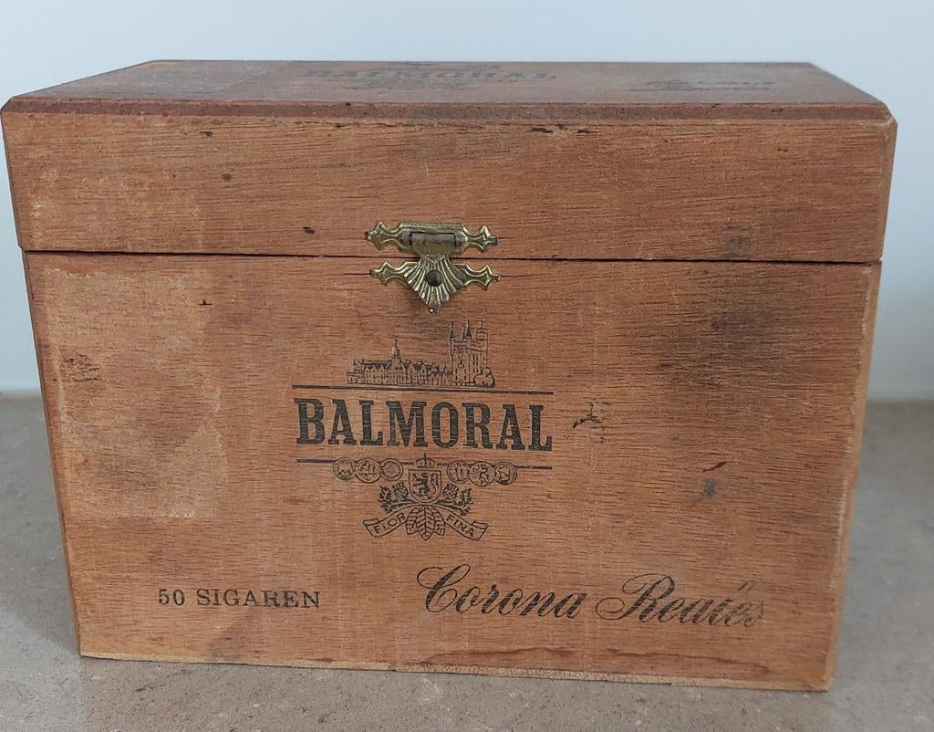 Houten kistje Balmoral 50 Sigaren, Ophalen of Verzenden