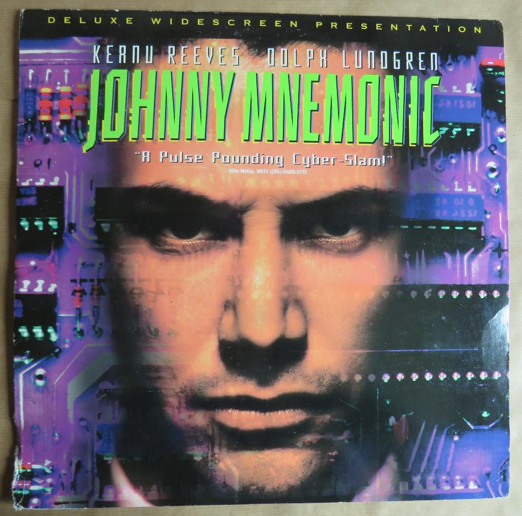 Johnny Mnemonic laserdisc, Vanaf 16 jaar, Ophalen of Verzenden, Gebruikt, Science Fiction