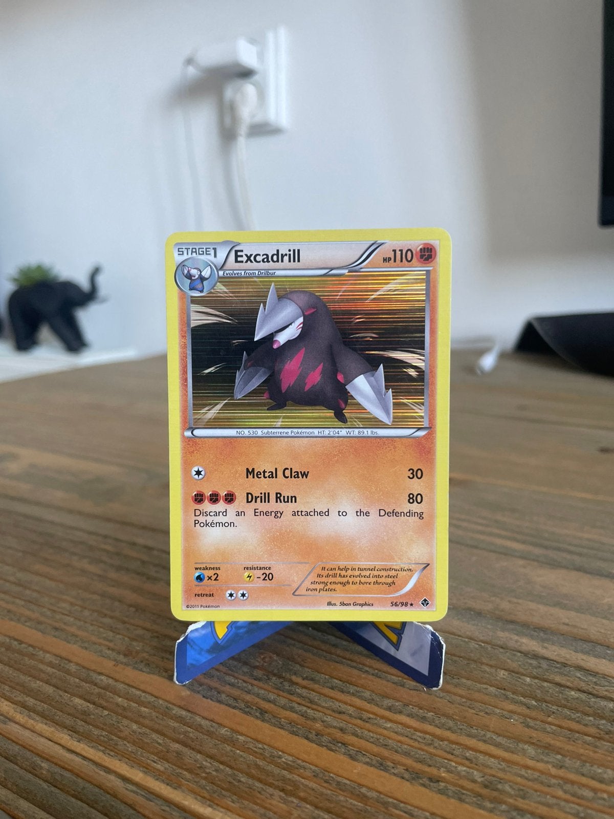 Pokémon Kaart: Excadrill Holo (56/98), Ophalen of Verzenden, Zo goed als nieuw