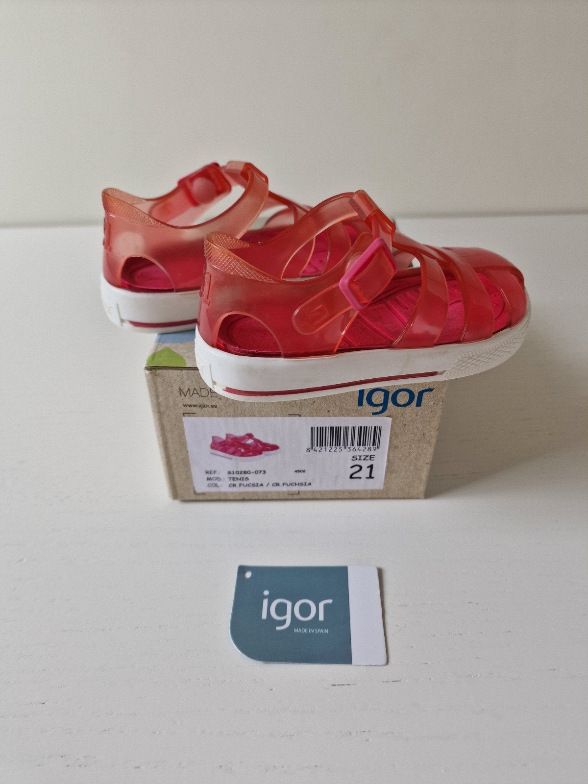 Waterschoenen Igor maat 21 fuchsia roze, Schoentjes, Jongetje of Meisje, Ophalen of Verzenden, Igor