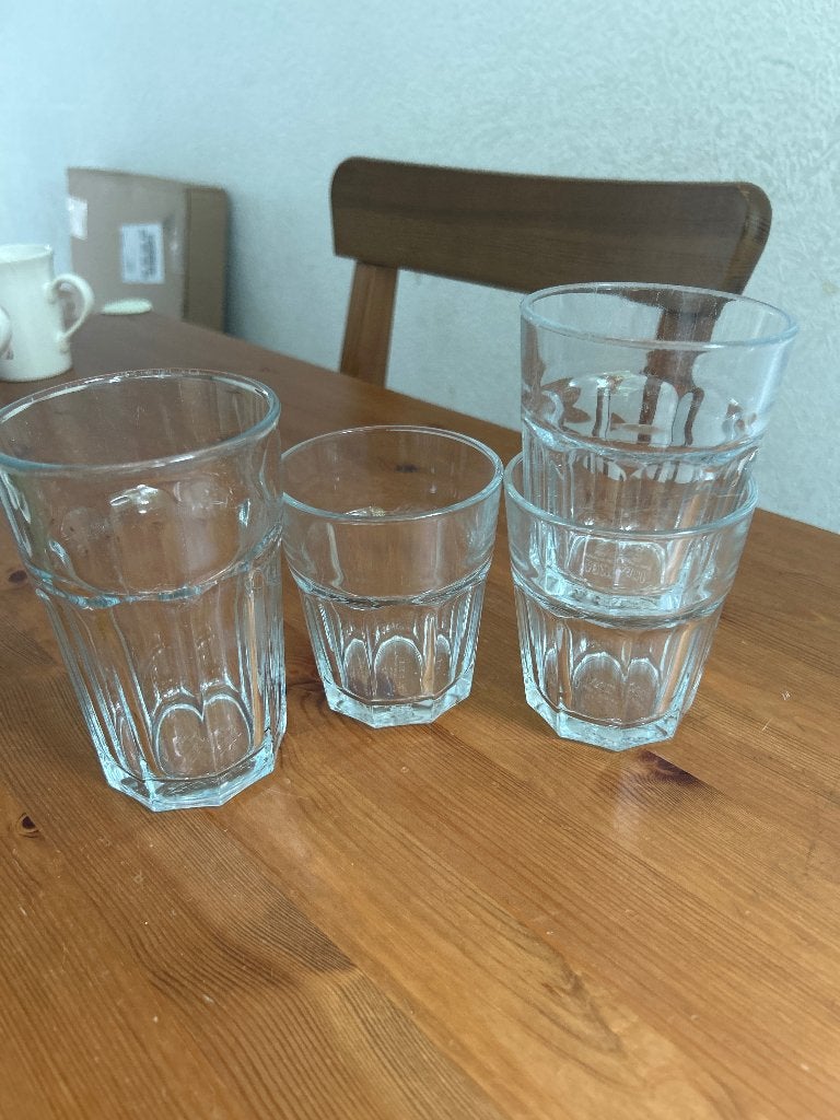 Glazen Ikea (19 stuks), Huis en Inrichting, Ophalen, Glas of Glazen, Gebruikt, IKEA