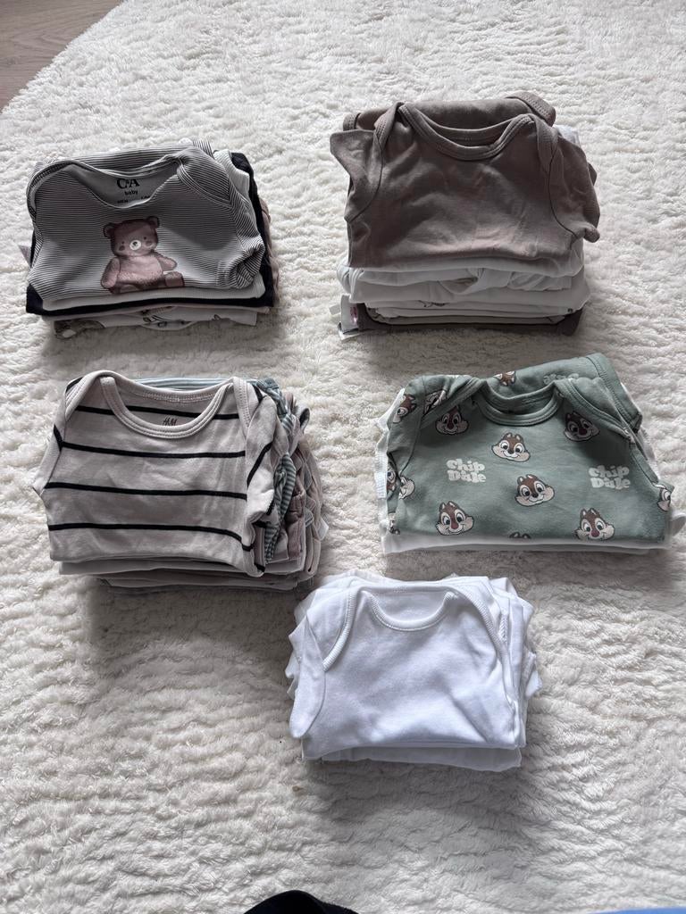 35 Rompers babypakket maten 44-68 - Meeste nieuw!, Ophalen of Verzenden, Nieuw, Overige maten