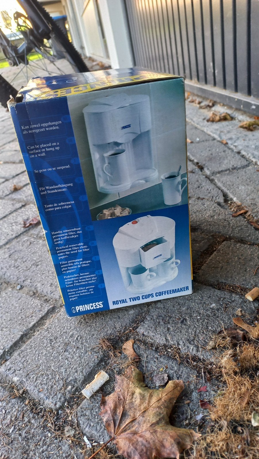 Princess Royal Two Cups Coffeemaker - Compacte koffiemachine, Gemalen koffie, Ophalen of Verzenden, 2 tot 4 kopjes, Koffiemachine