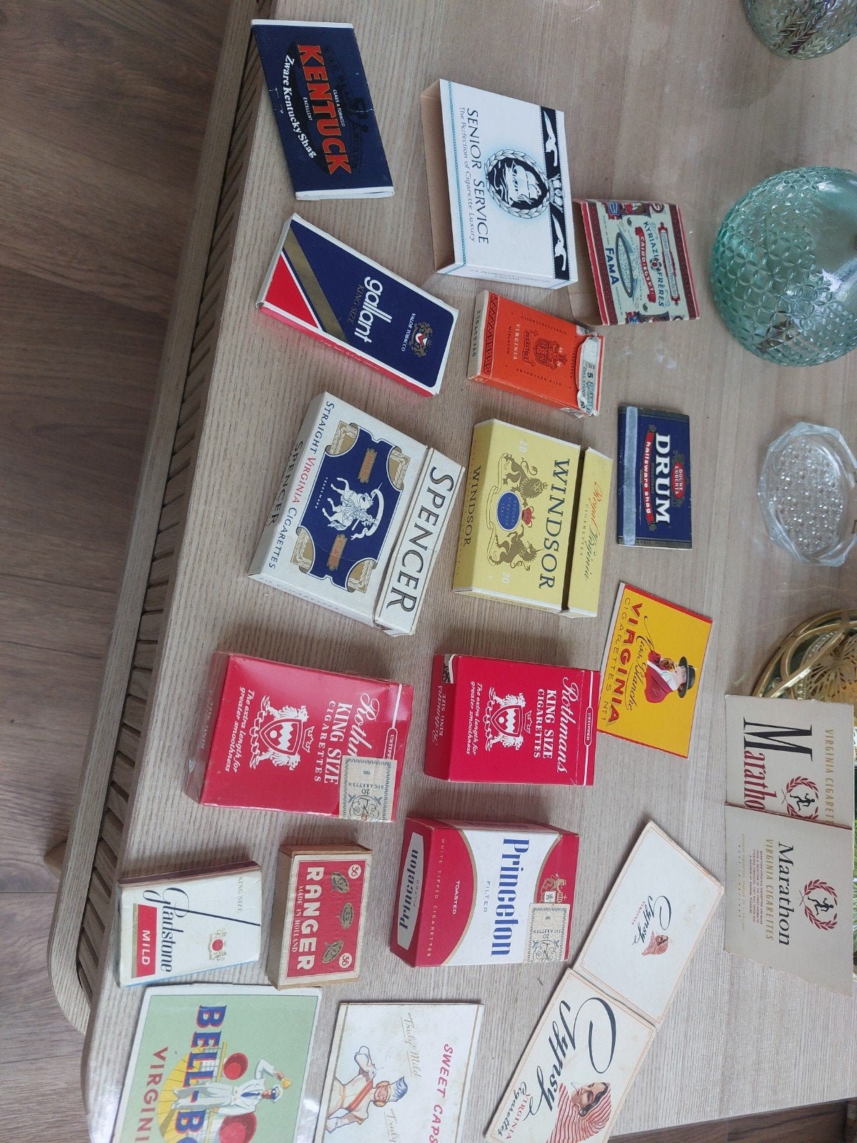 Diverse sigaretten  pakjes , lucifers, Ophalen of Verzenden, Gebruikt, Tabaksdoos of Verpakking