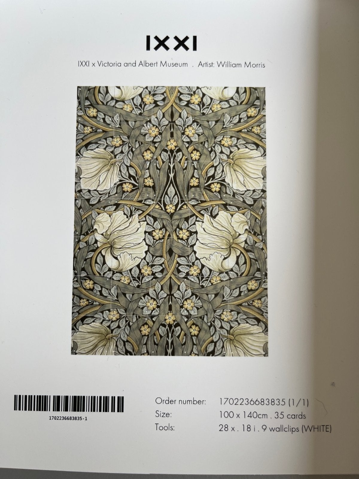 IXXI William Morris Wanddecoratie - Gebruikt, Gebruikt, Meerkleurig, Papier/karton, Klassiek
