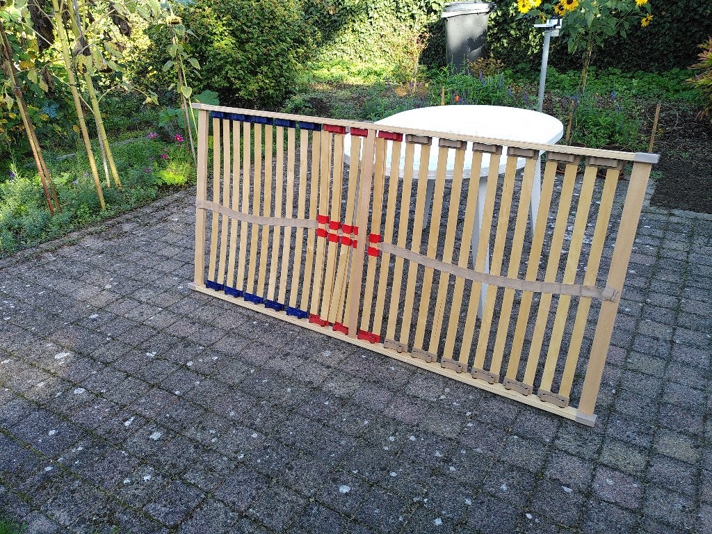 Lattenbodem, Ophalen, Gebruikt, 90 cm, Eenpersoons