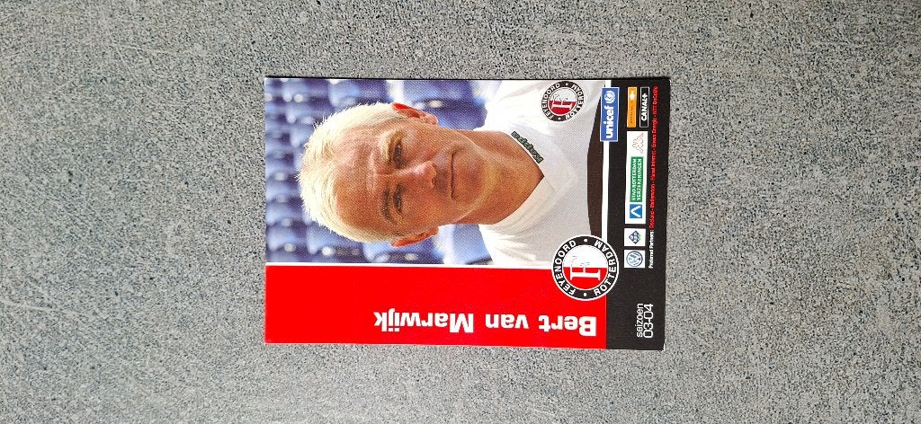 Spelerskaart; Bert van Marwijk # Feyenoord / PSV, Ophalen of Verzenden, Nieuw, Feyenoord, Spelerskaart