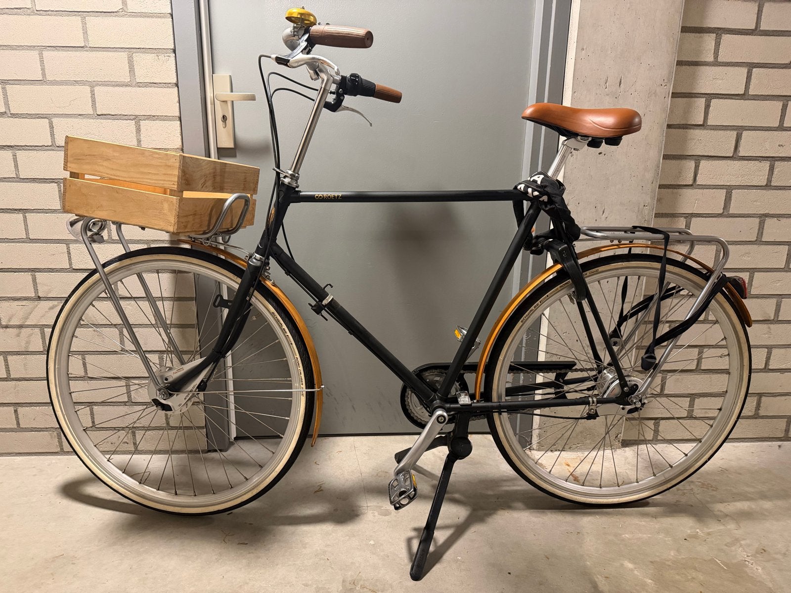 Roetz fiets met voordrager en mandje, Overige merken, Gebruikt, Velgrem, Versnellingen