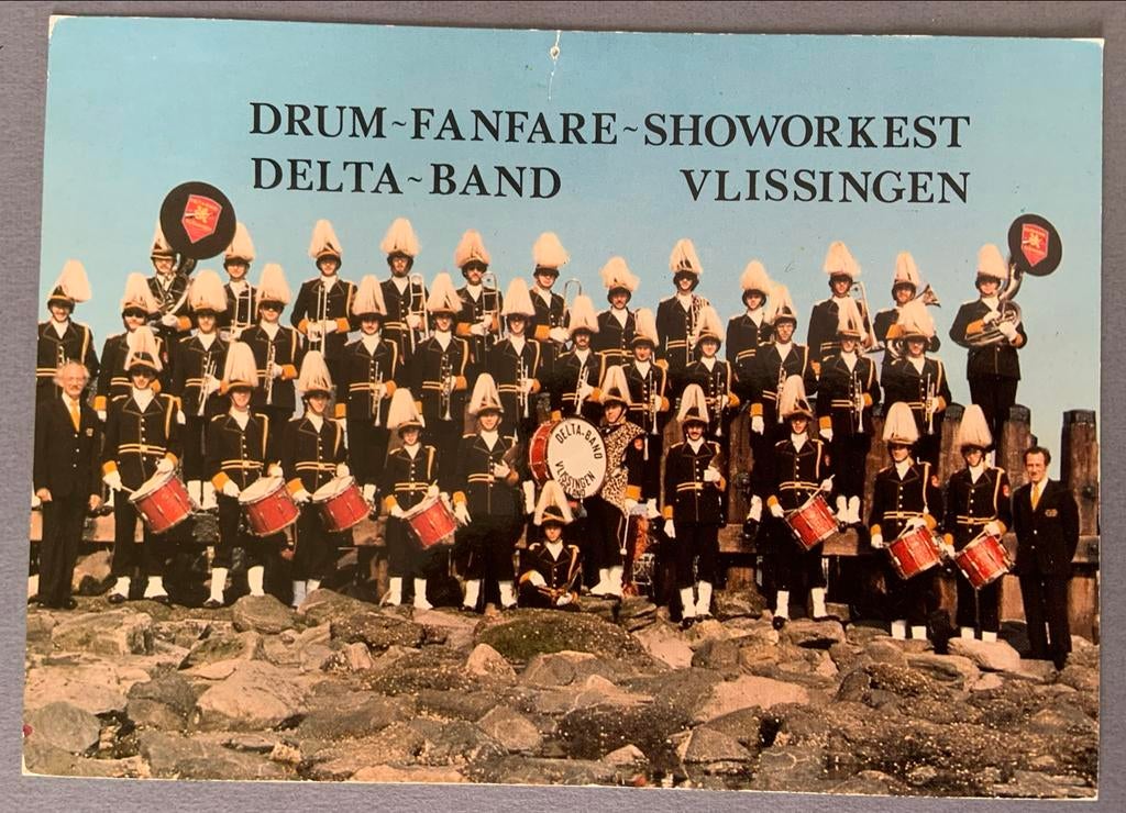 Drum-Fanfare-Showorkest Delta-Band Vlissingen, Verzamelen, Ophalen of Verzenden, 1980 tot heden, Gelopen, Zeeland