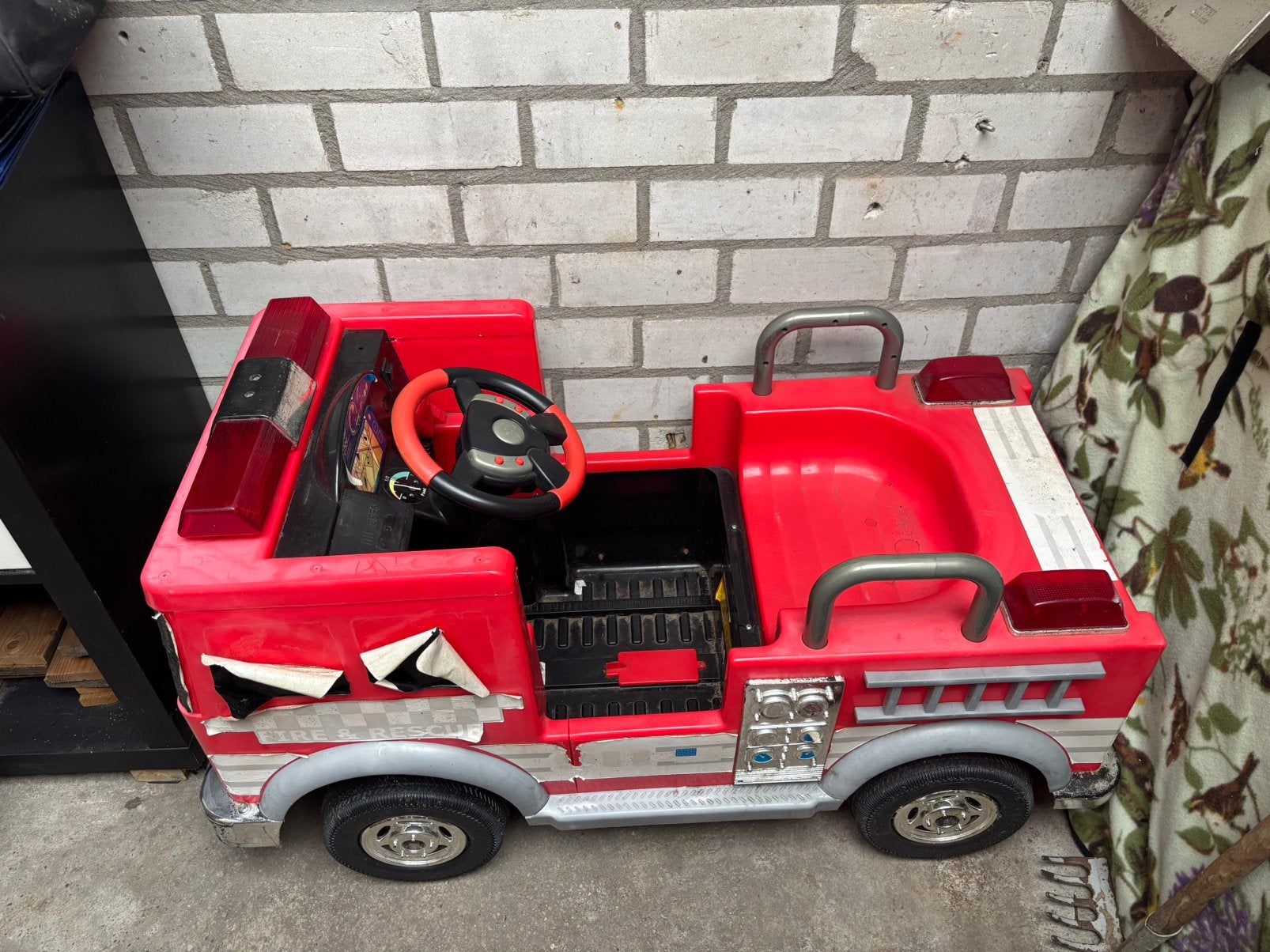 Accu brandweerwagen rood., Ophalen, Zo goed als nieuw