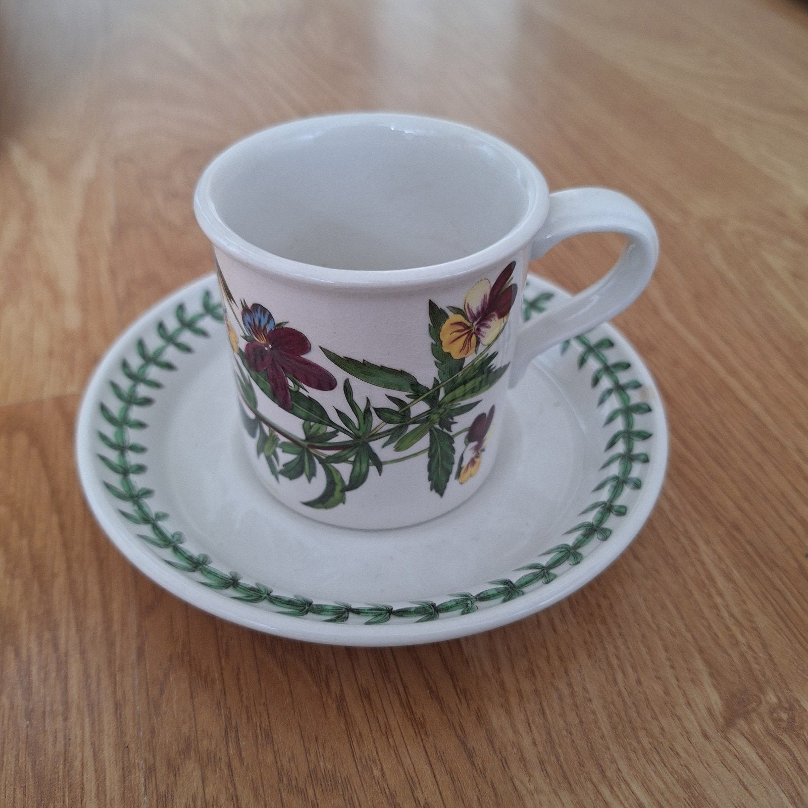 Portmeirion The Botanic Garden kleine mok en schotel, Huis en Inrichting, Keuken | Servies, Overige merken, Ophalen of Verzenden