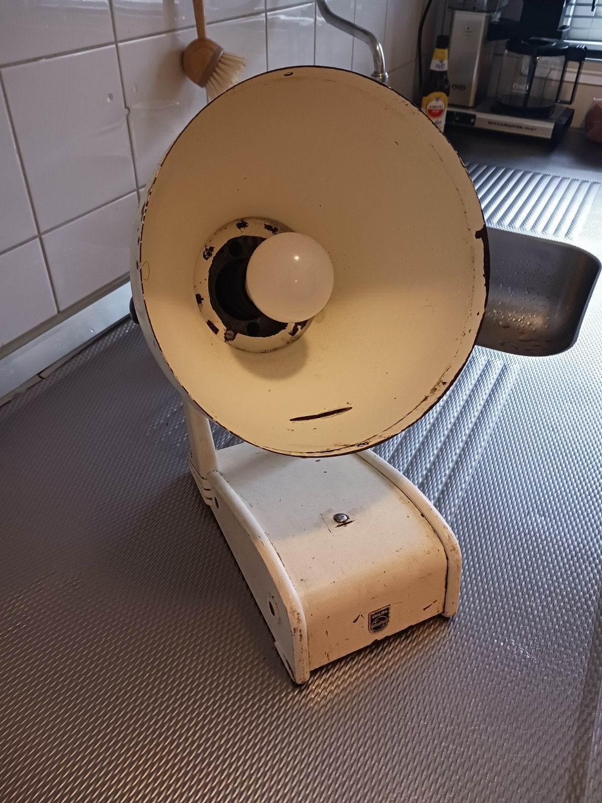 Philips uv lamp 11912, Gebruikt, Vintage, Wit, Ophalen of Verzenden