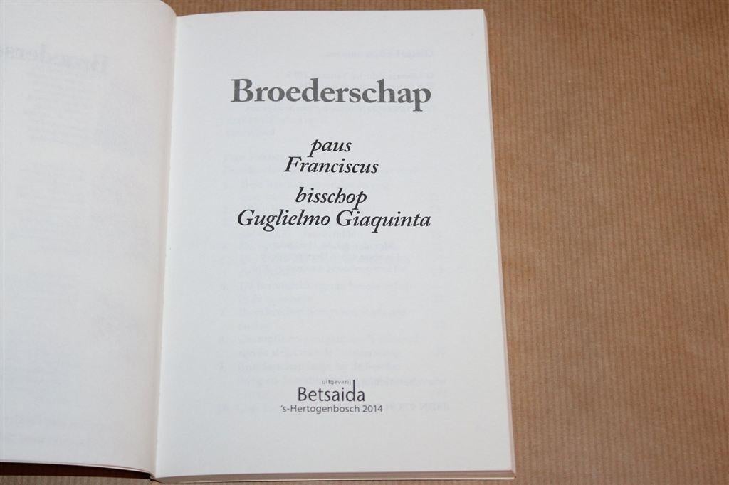 Broederschap — Paus Franciscus, Ophalen of Verzenden, Gelezen