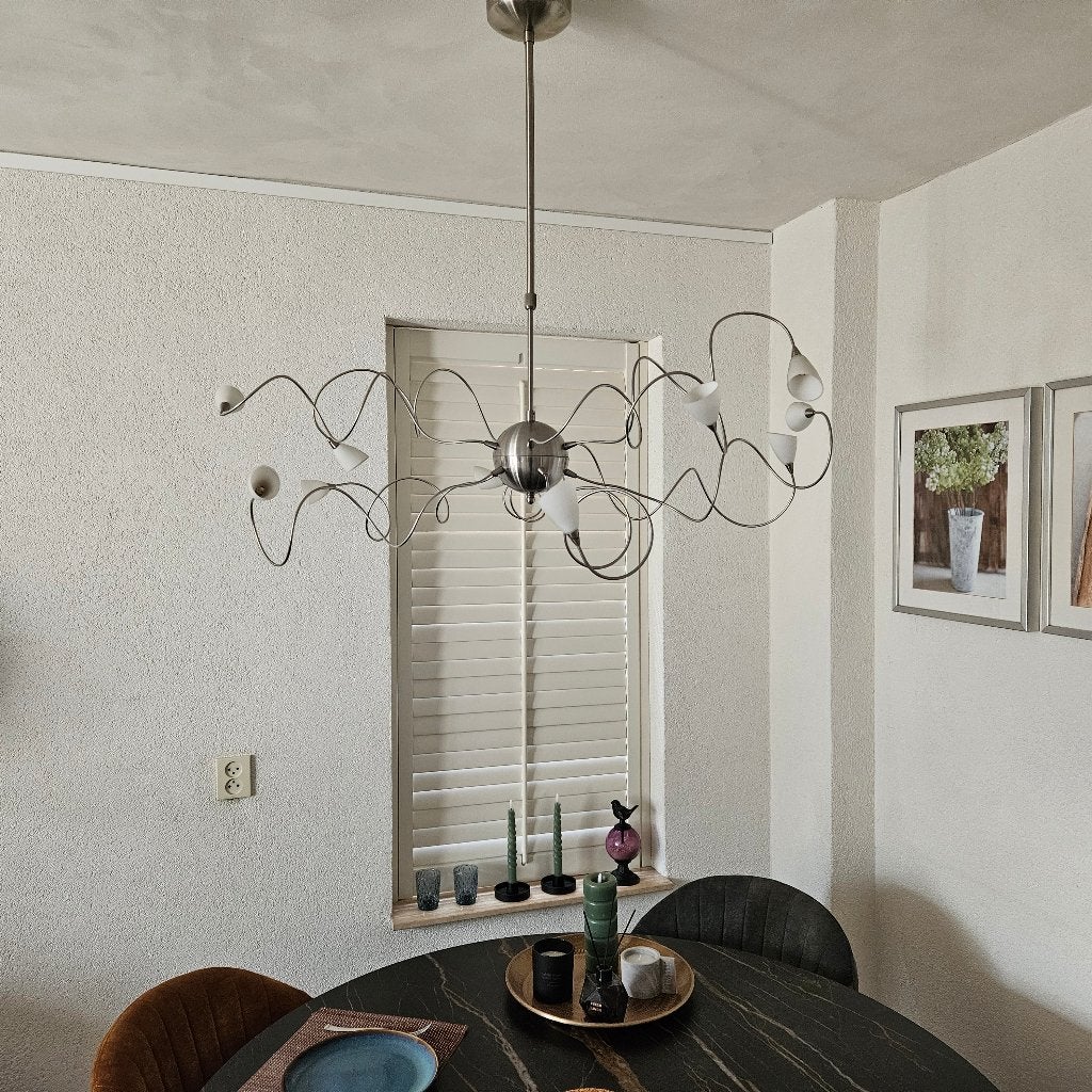 Hanglamp, Huis en Inrichting, Lampen | Hanglampen, Ophalen, Zo goed als nieuw, Glas